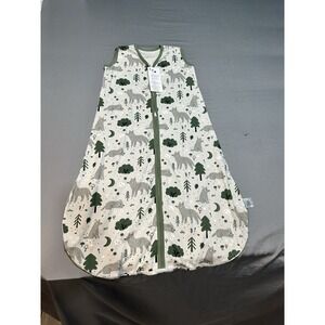 NWT Yoofoss Cotton Sleep Sack XL 18-24 Months Wolf/Forest Pattern